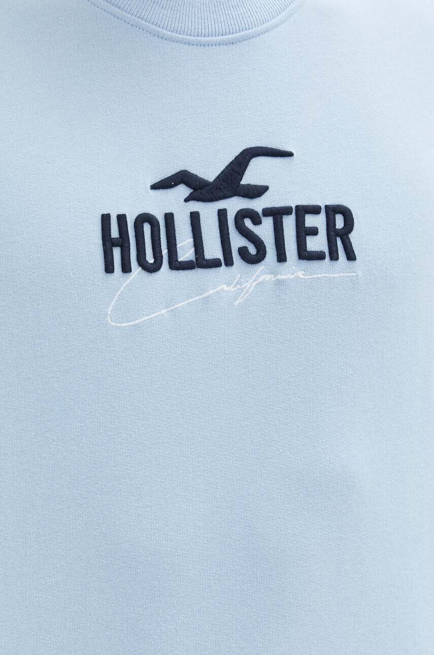 Hollister Co. Суичър в синьо с апликация - Pepit.bg