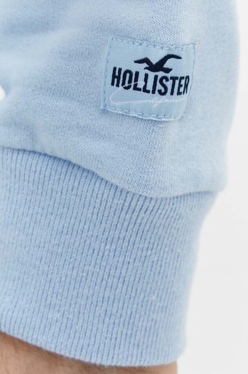 Hollister Co. Суичър в синьо с апликация - Pepit.bg