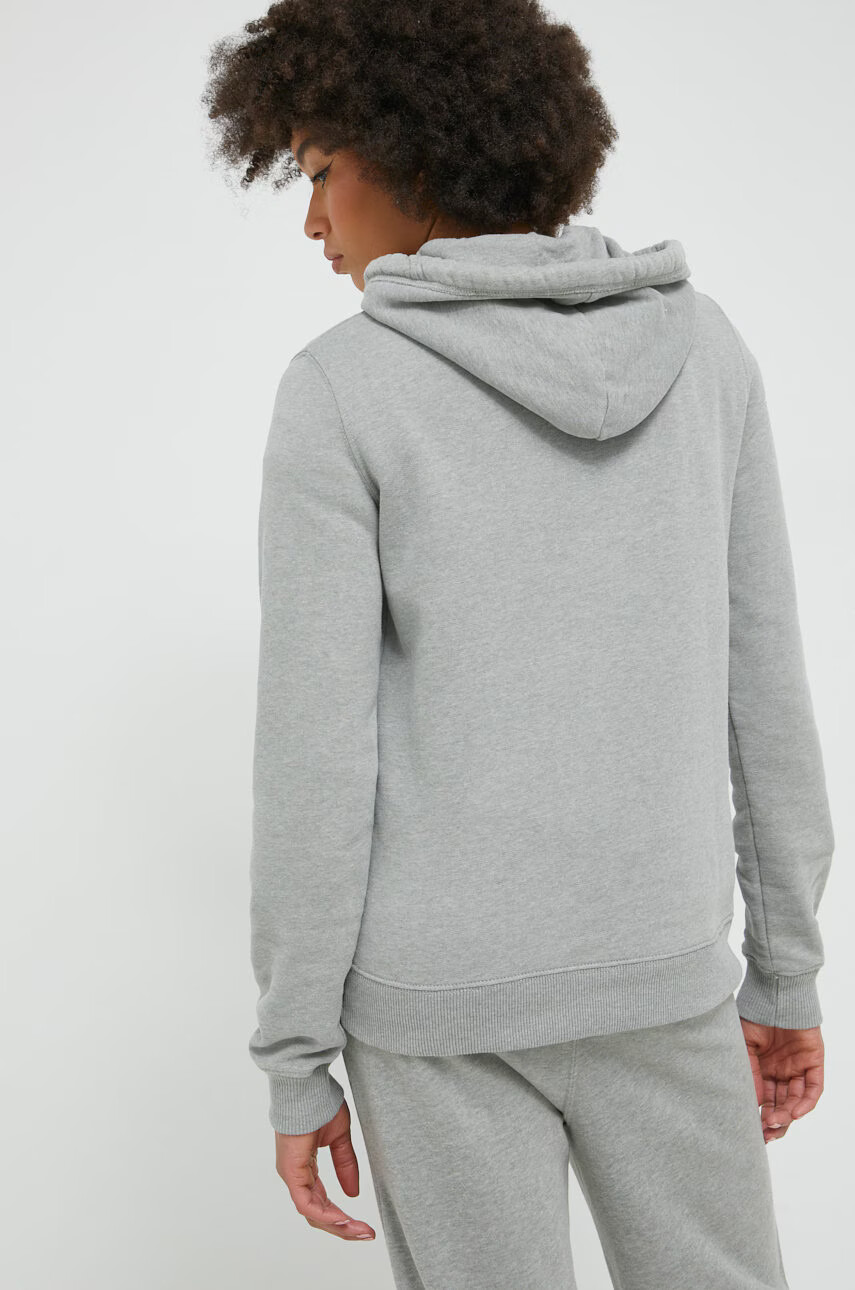 Hollister Co. Суичър в сиво с качулка с апликация - Pepit.bg