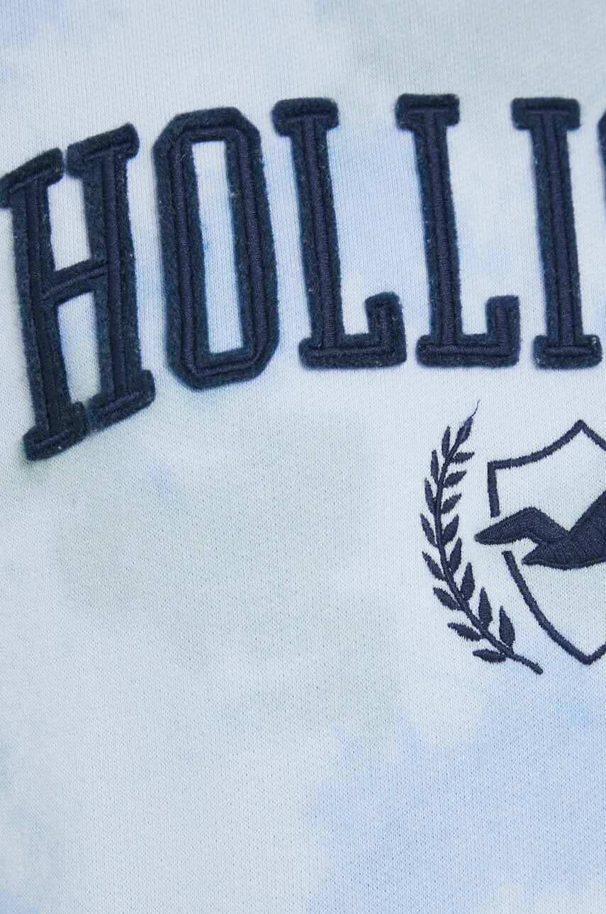 Hollister Co. Суичър в лилаво с качулка с апликация - Pepit.bg