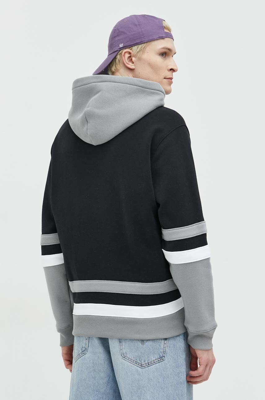 Hollister Co. Суичър в черно с качулка с принт - Pepit.bg