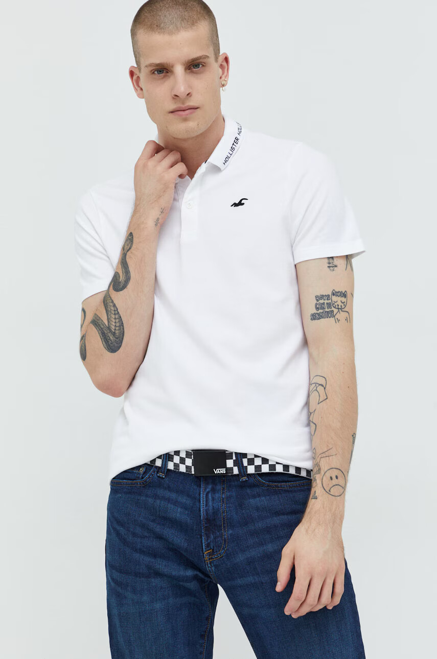 Hollister Co. Тениска с яка - Pepit.bg