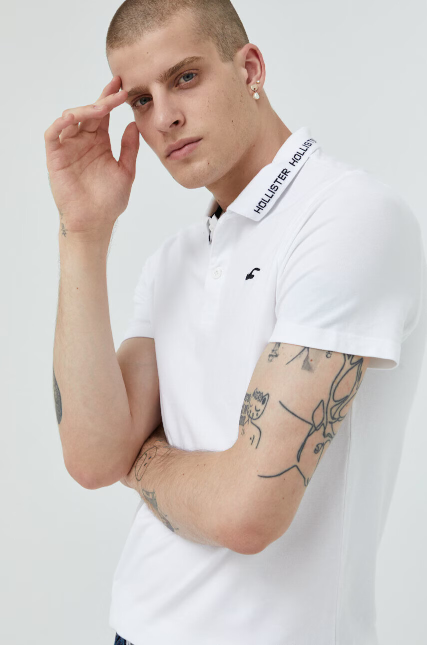 Hollister Co. Тениска с яка - Pepit.bg