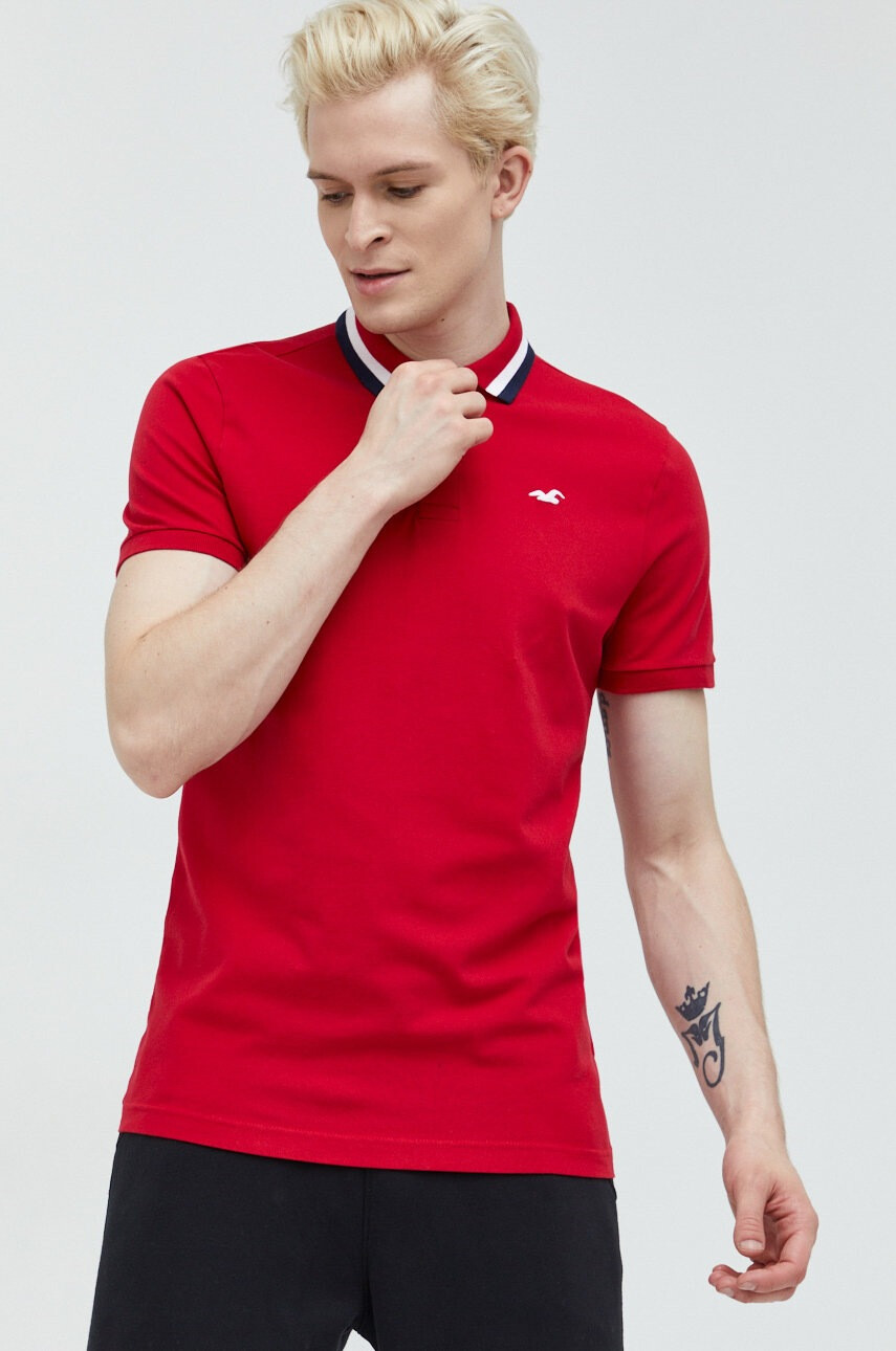 Hollister Co. Тениска с яка - Pepit.bg