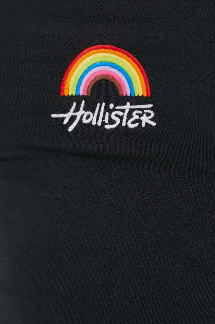 Hollister Co. Топ дамски в черно с гол гръб - Pepit.bg