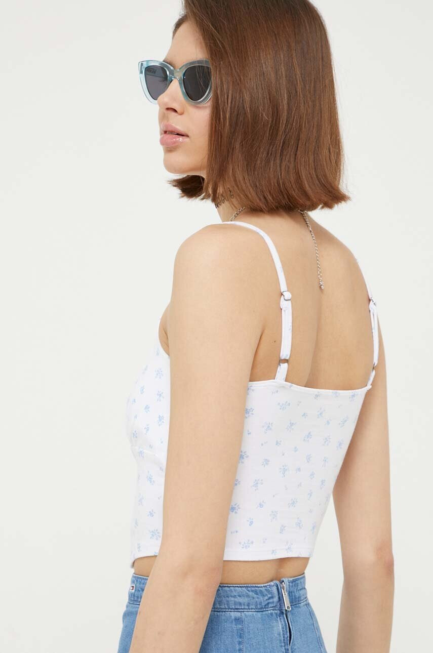 Hollister Co. Топ дамски в бяло - Pepit.bg