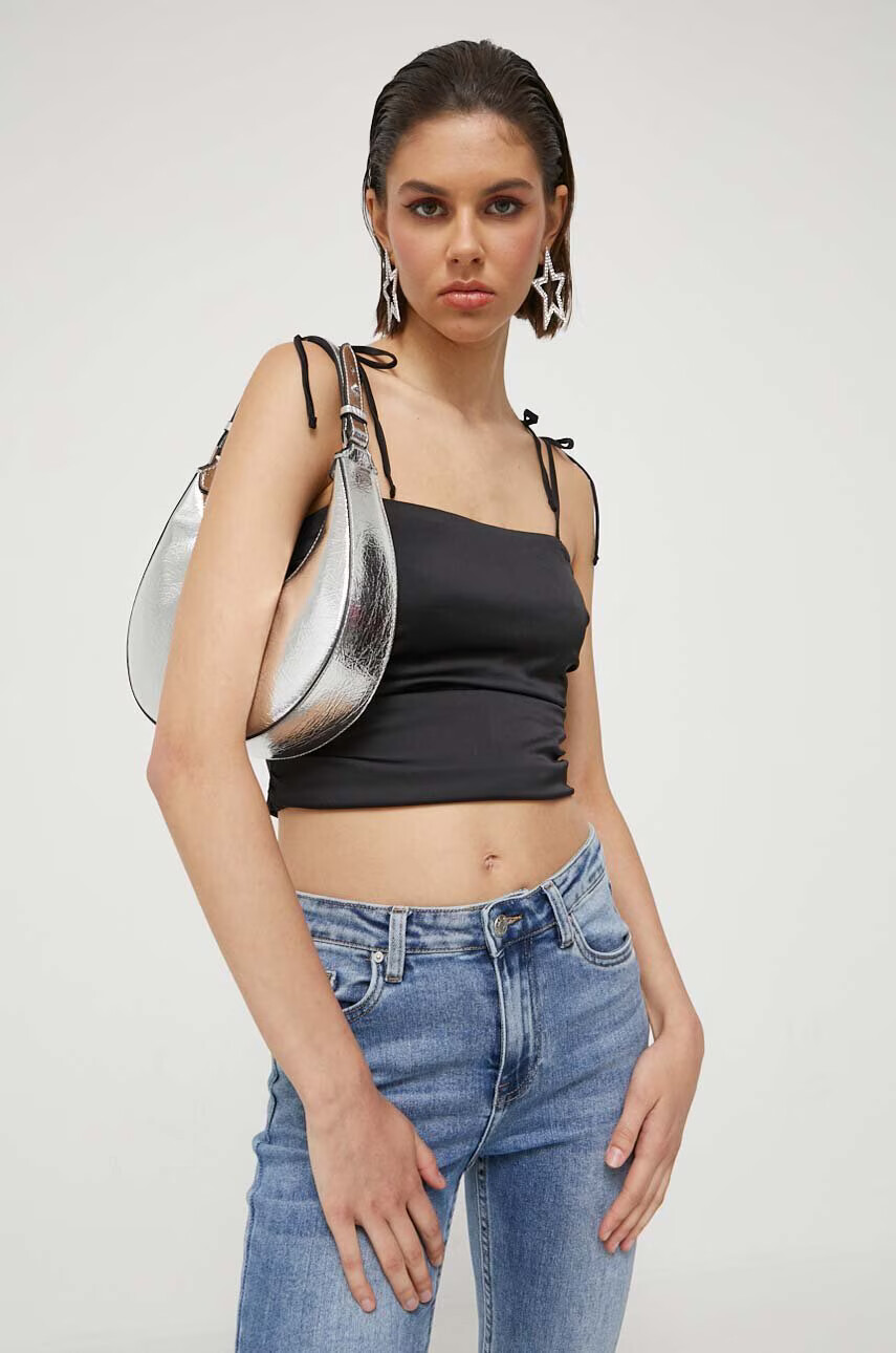 Hollister Co. Топ дамски в черно - Pepit.bg