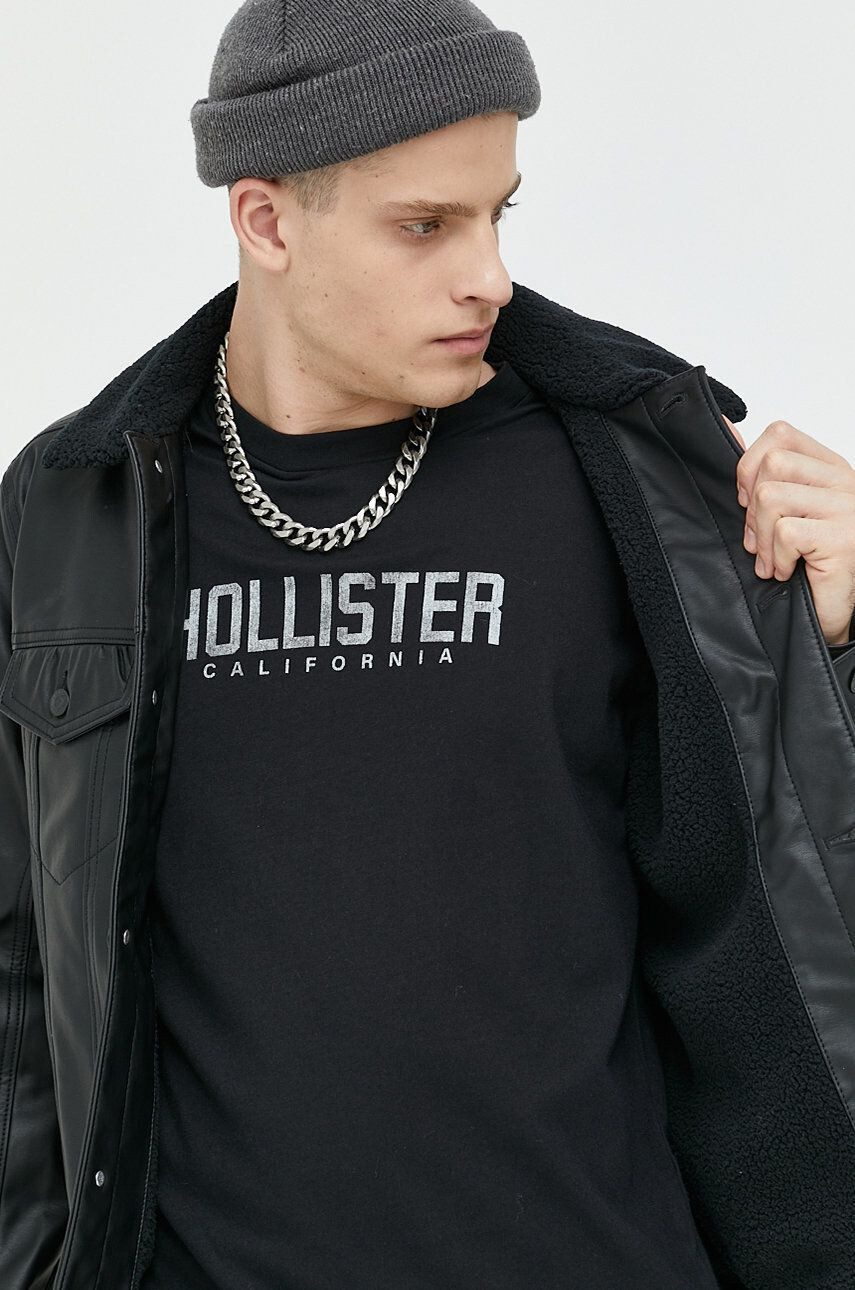 Hollister Co. Яке в черно с преходна изолация - Pepit.bg