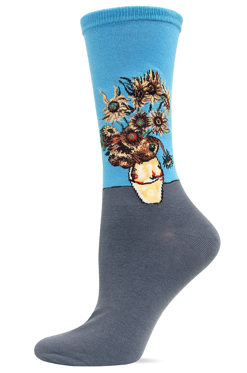 HotSox Чорапки Sunflowers-Vincent van Gogh - Pepit.bg