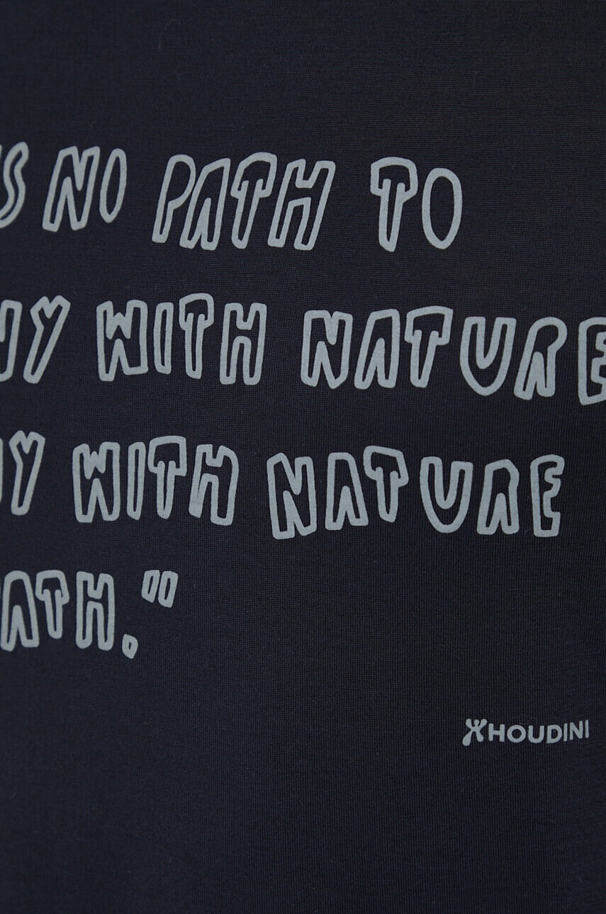 Houdini Тениска Tree Message в черно с принт - Pepit.bg