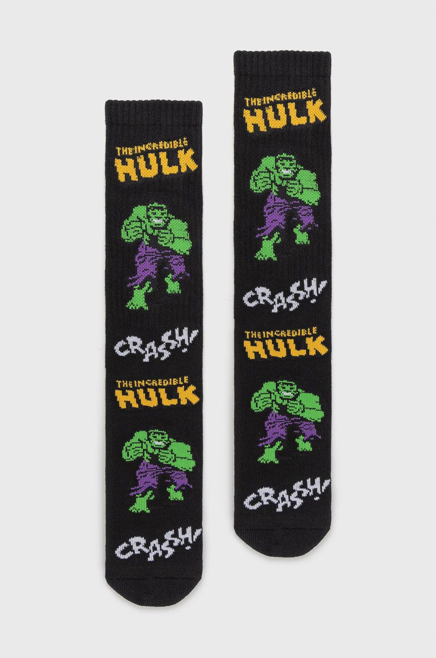 Huf Чорапи X Marvel Hulk в черно - Pepit.bg