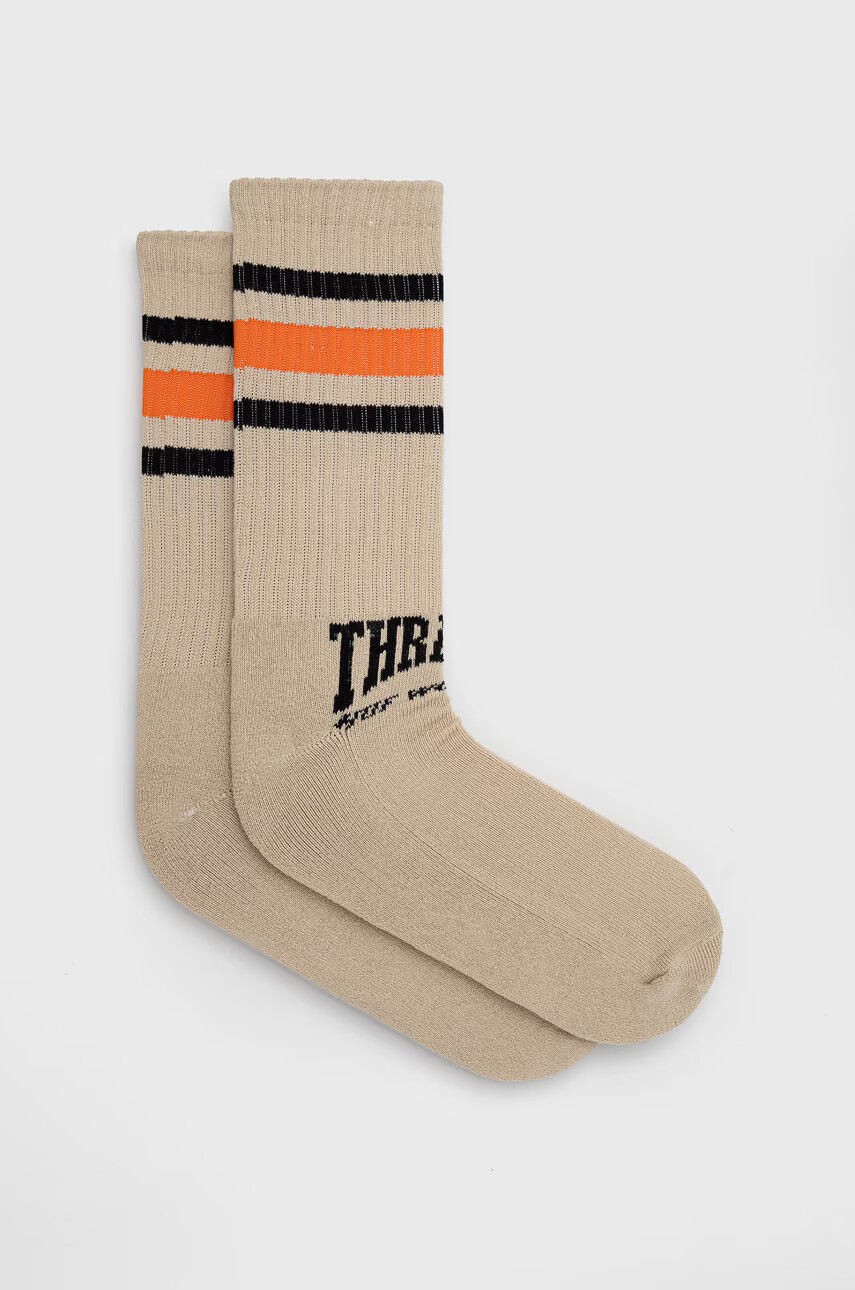 Huf Чорапи X Trasher в бежово - Pepit.bg