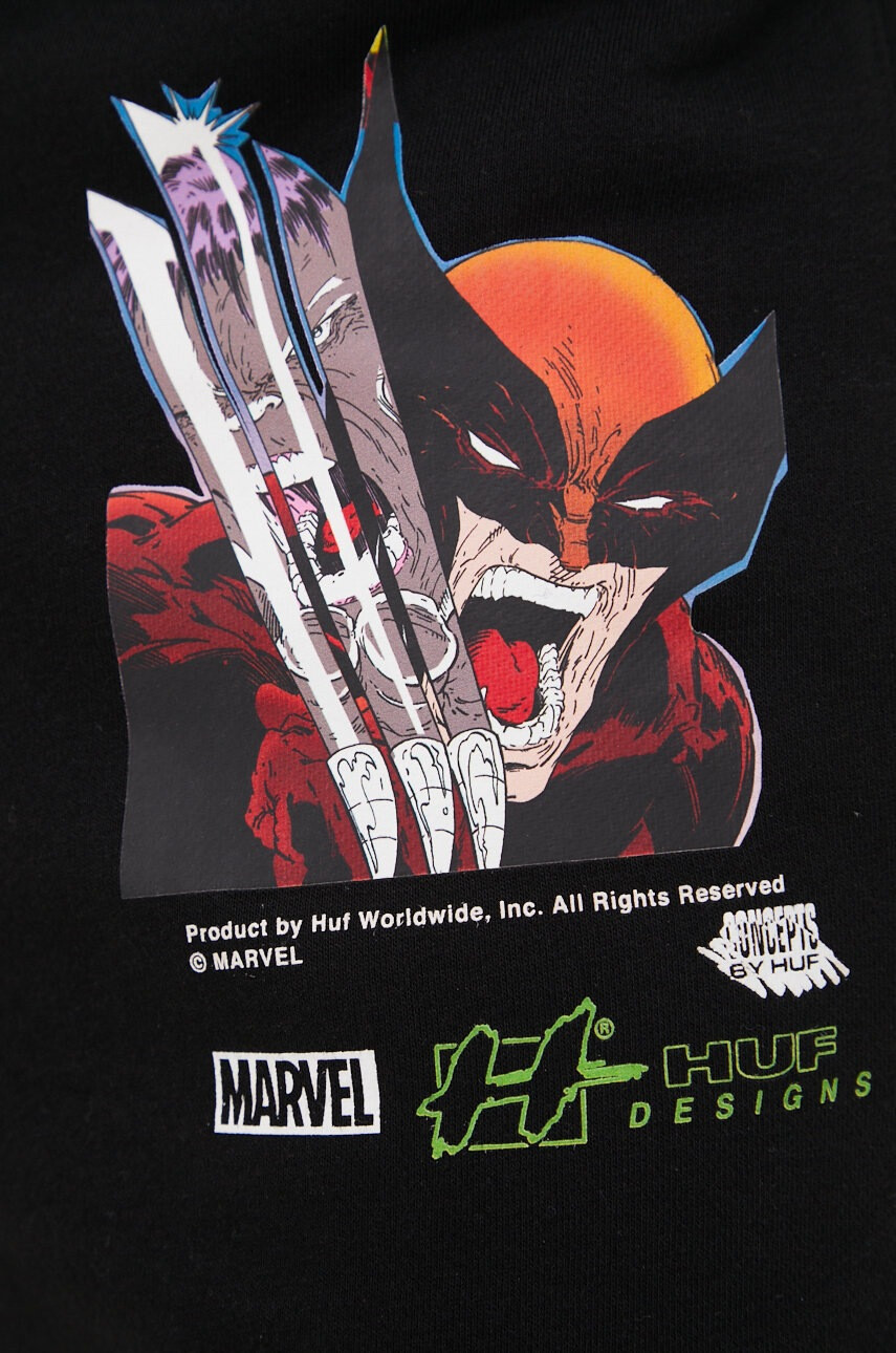 Huf Къси панталони X Marvel в черно - Pepit.bg