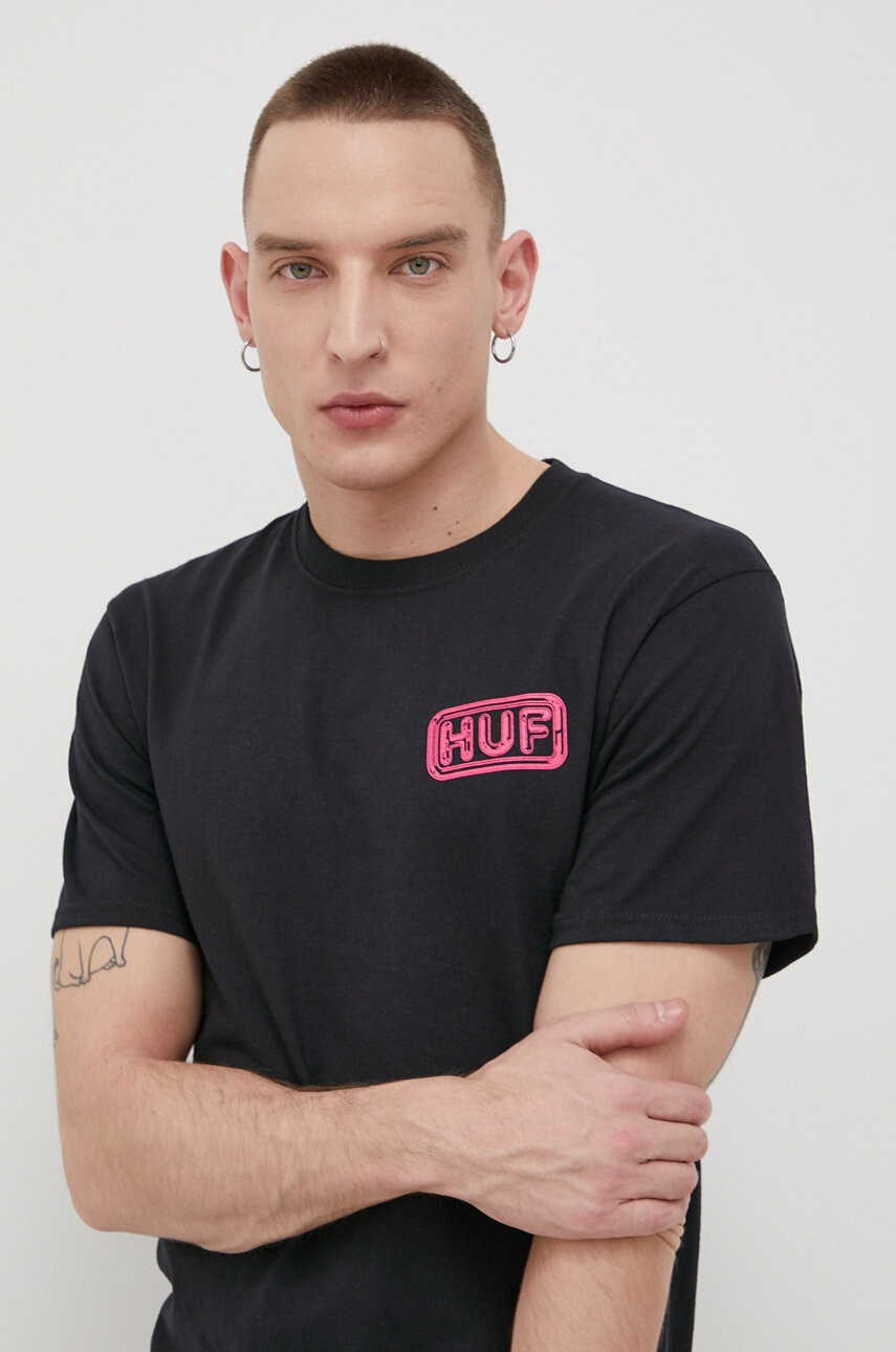 Huf Памучна тениска - Pepit.bg