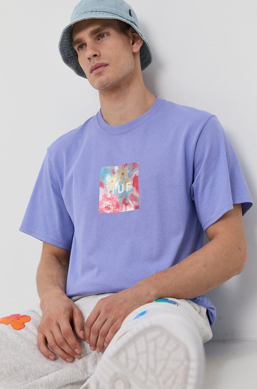 Huf Памучна тениска - Pepit.bg