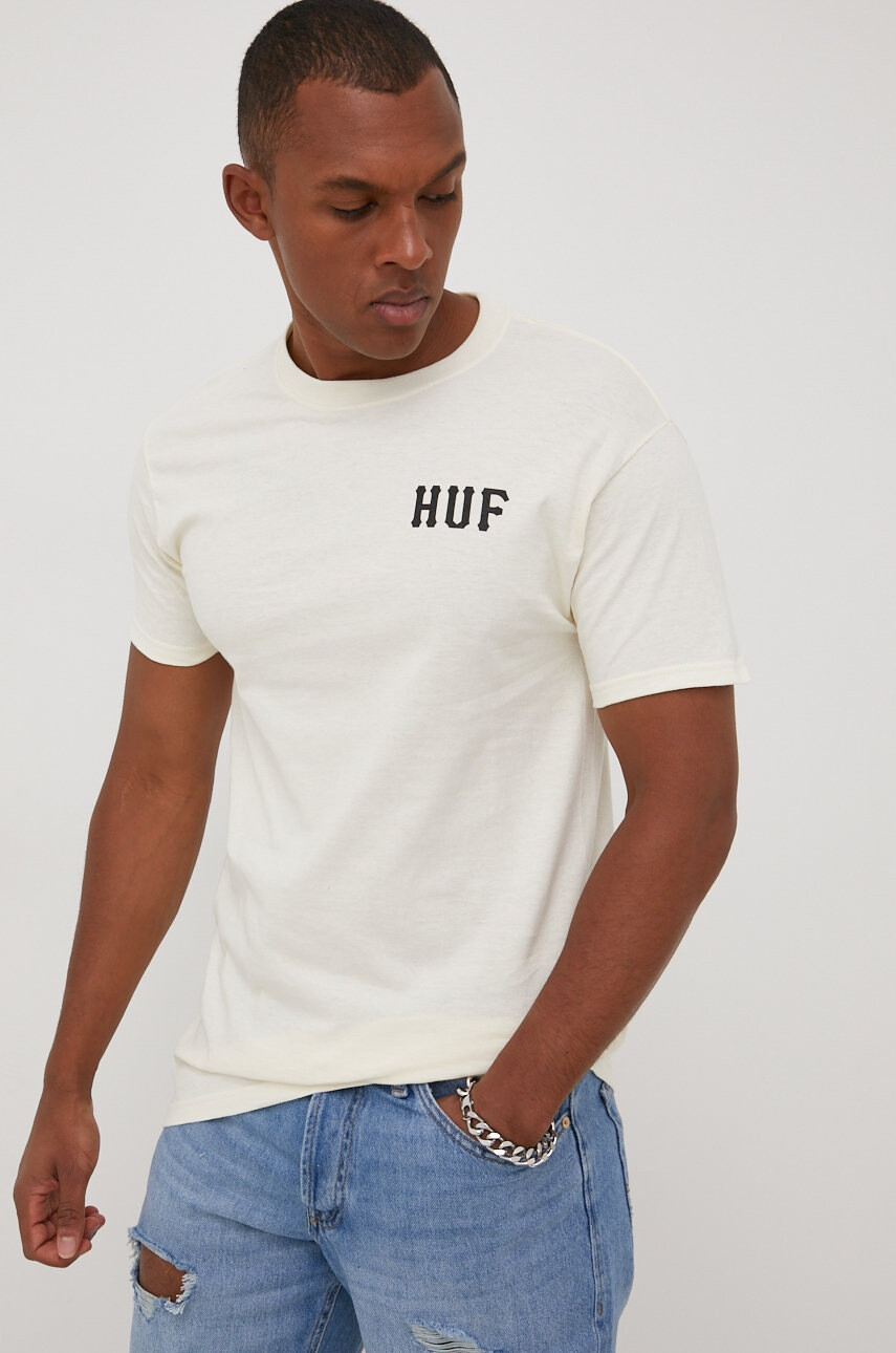 Huf Памучна тениска - Pepit.bg