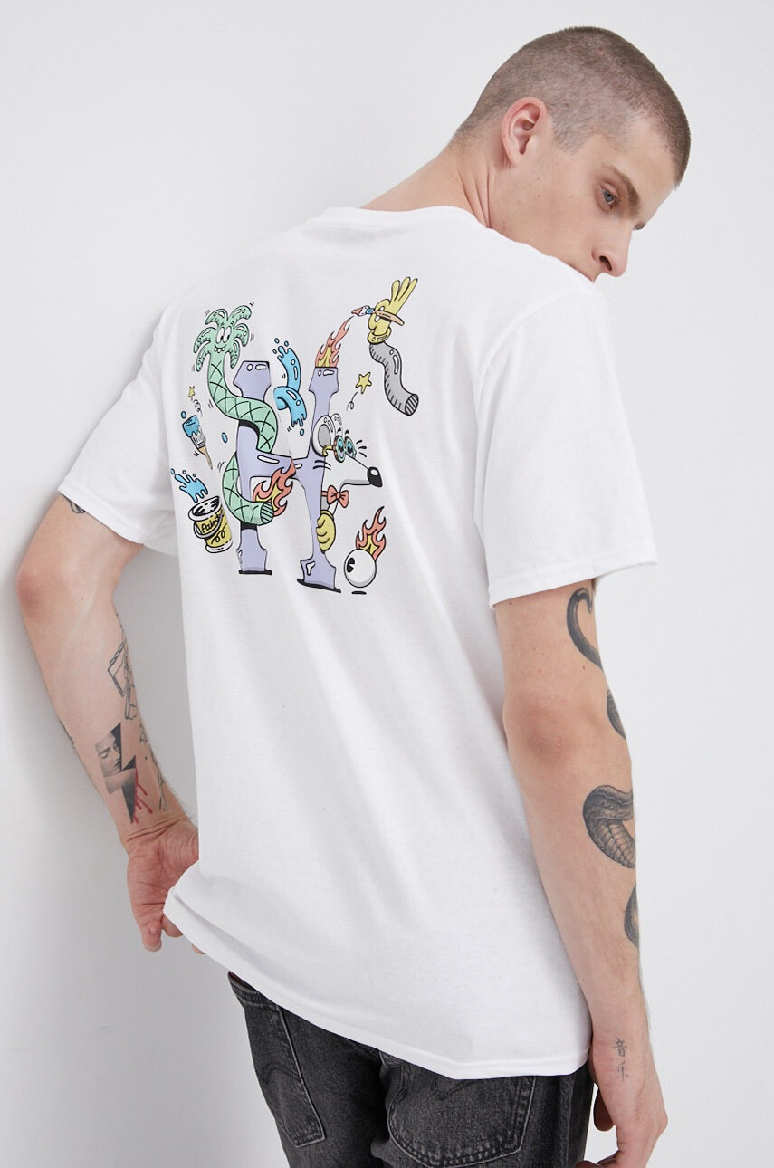 Huf Памучна тениска - Pepit.bg