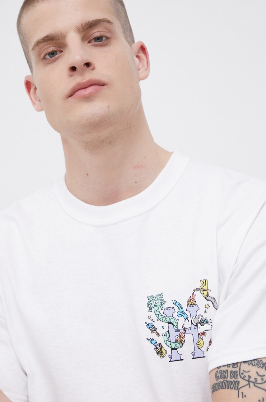 Huf Памучна тениска - Pepit.bg