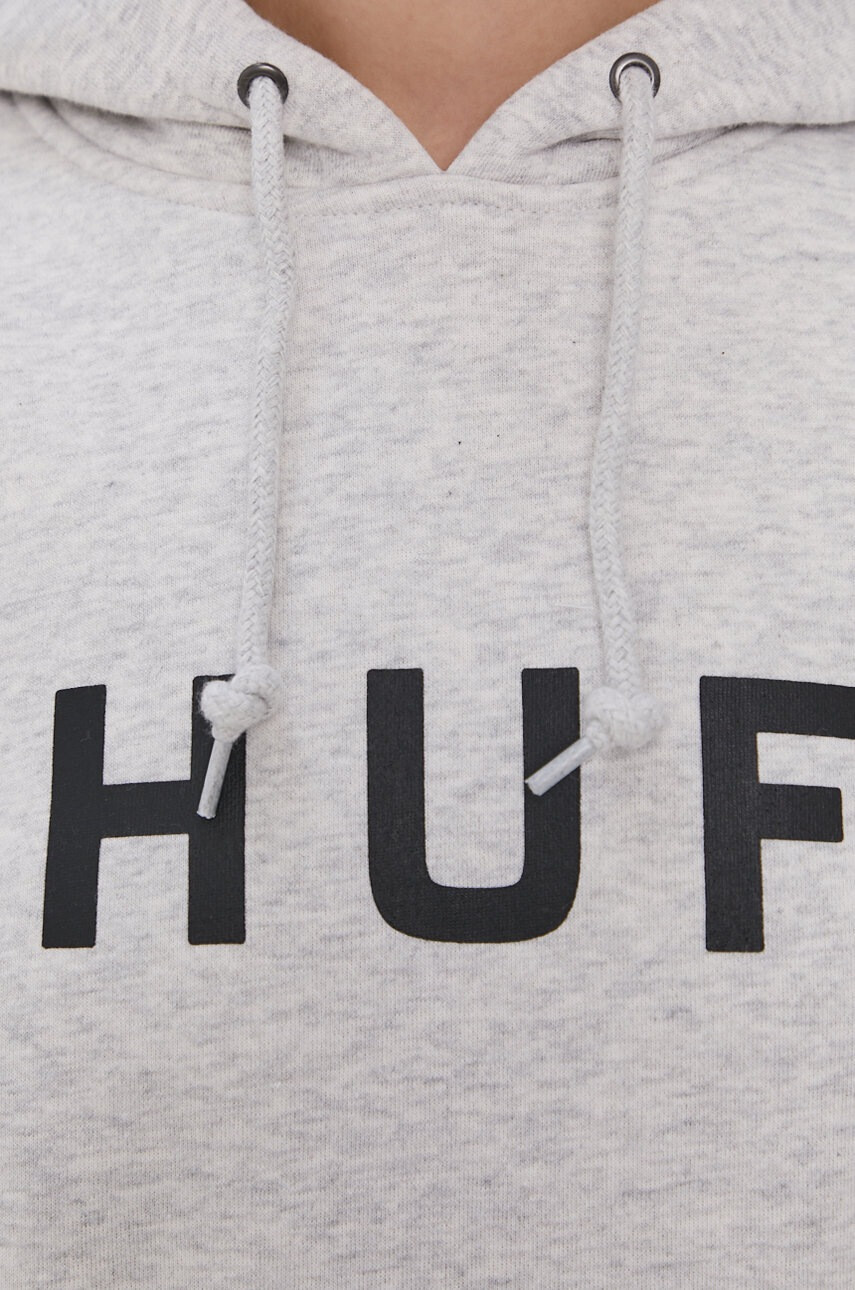 Huf Суичър в сиво с принт - Pepit.bg