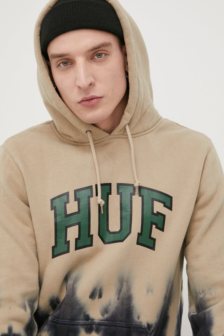 Huf Суичър в бежово с принт - Pepit.bg