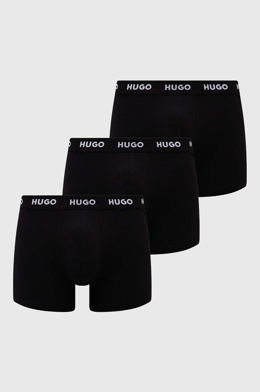 Hugo Боксерки (3 чифта) мъжки в черно - Pepit.bg