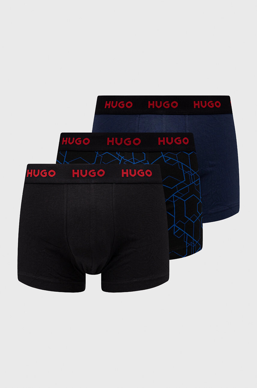 Hugo Боксерки (3-pack) в тъмносиньо - Pepit.bg