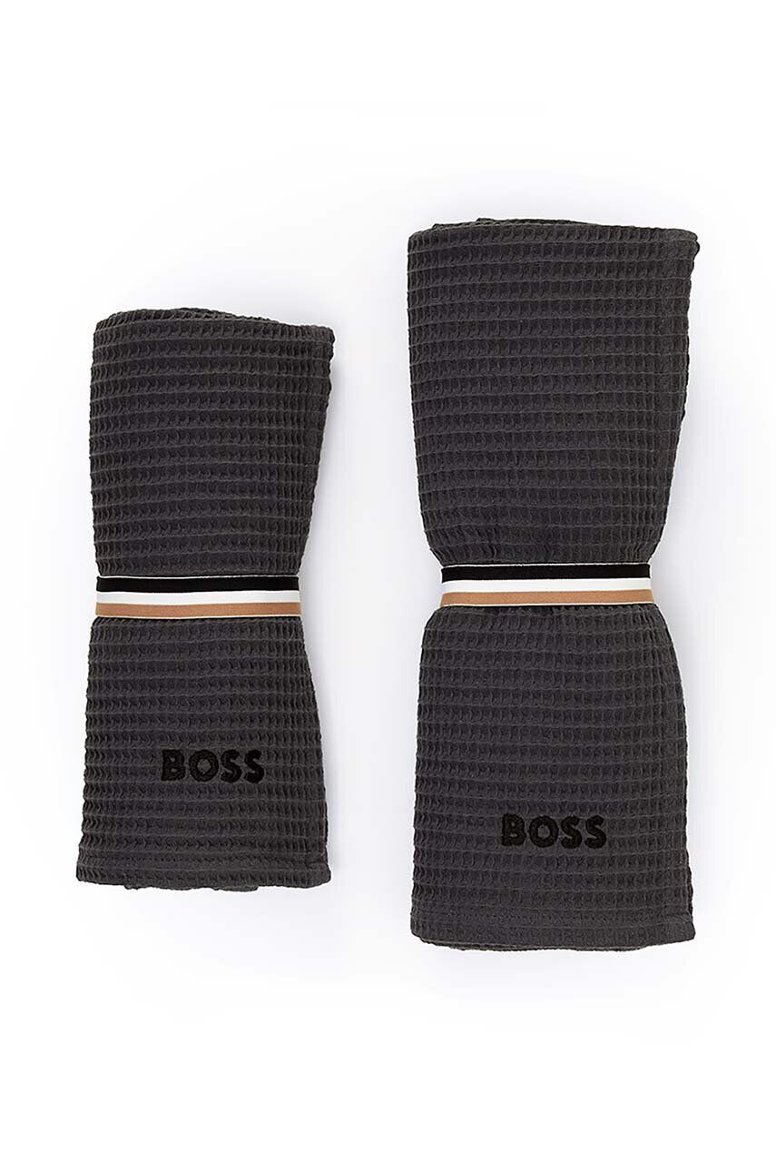 Boss Памучна кърпа Hugo Waffle Handtowel 50 x 100 cm - Pepit.bg