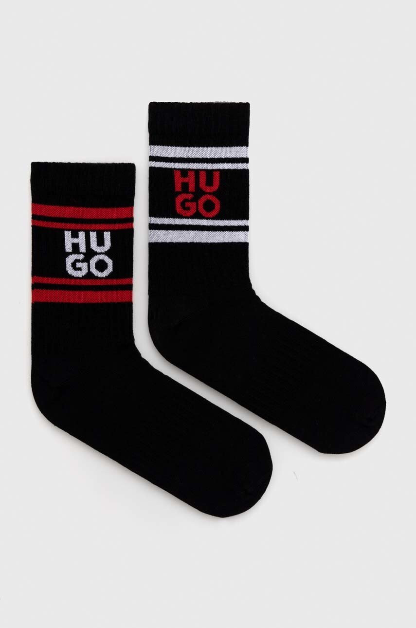 Hugo Чорапи (2 броя) в черно - Pepit.bg