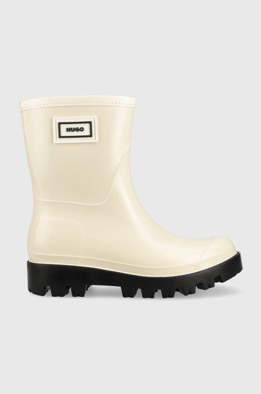 Hugo Гумени ботуши Athena Bootie в бежово - Pepit.bg