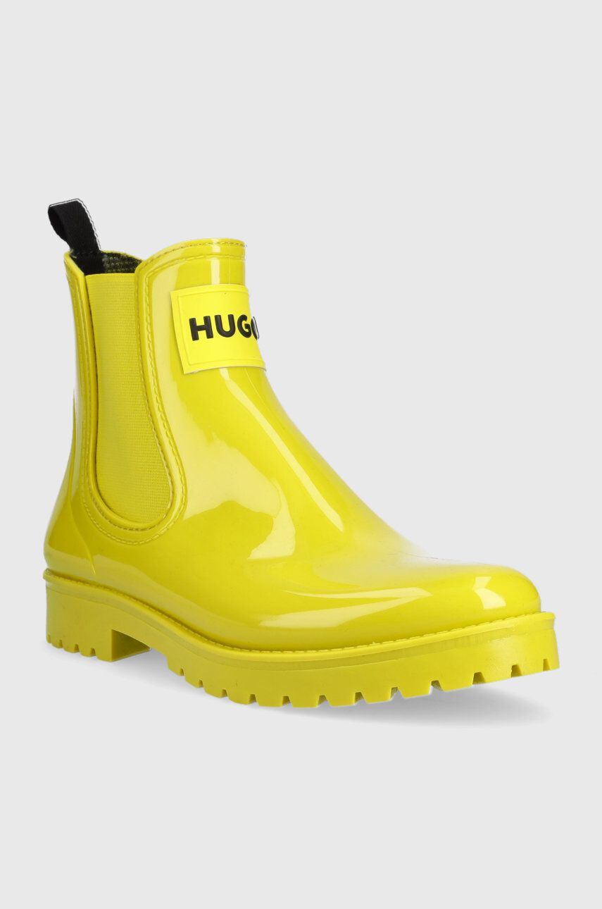 Hugo Гумени ботуши Tabita Rain Bootie в зелено - Pepit.bg