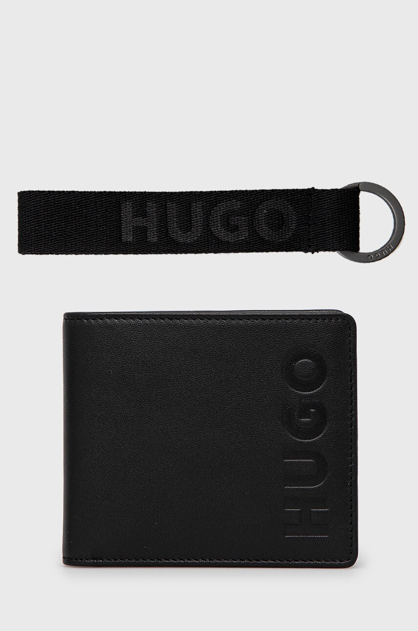 Hugo Кожен портфейл + ключодържател - Pepit.bg