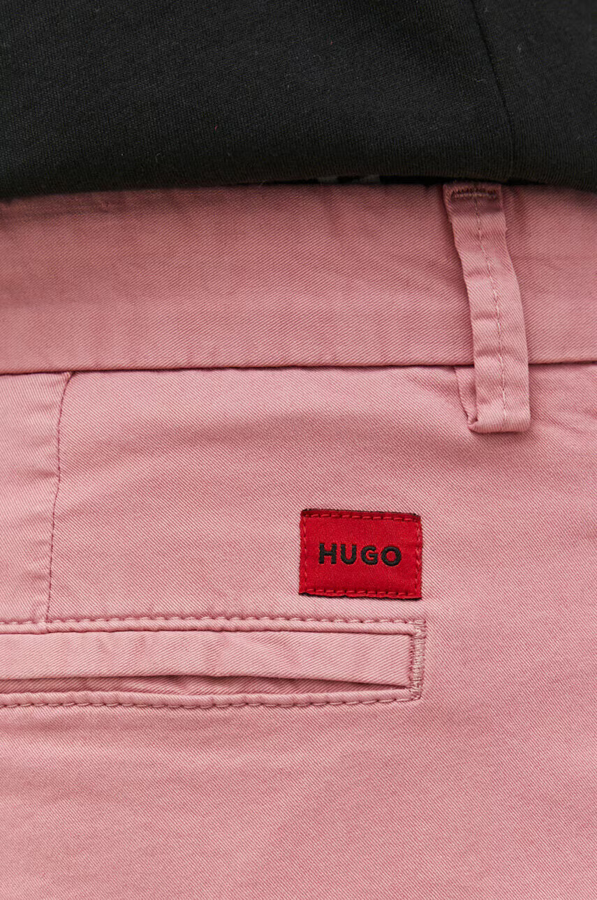 Hugo Къс панталон в розово - Pepit.bg
