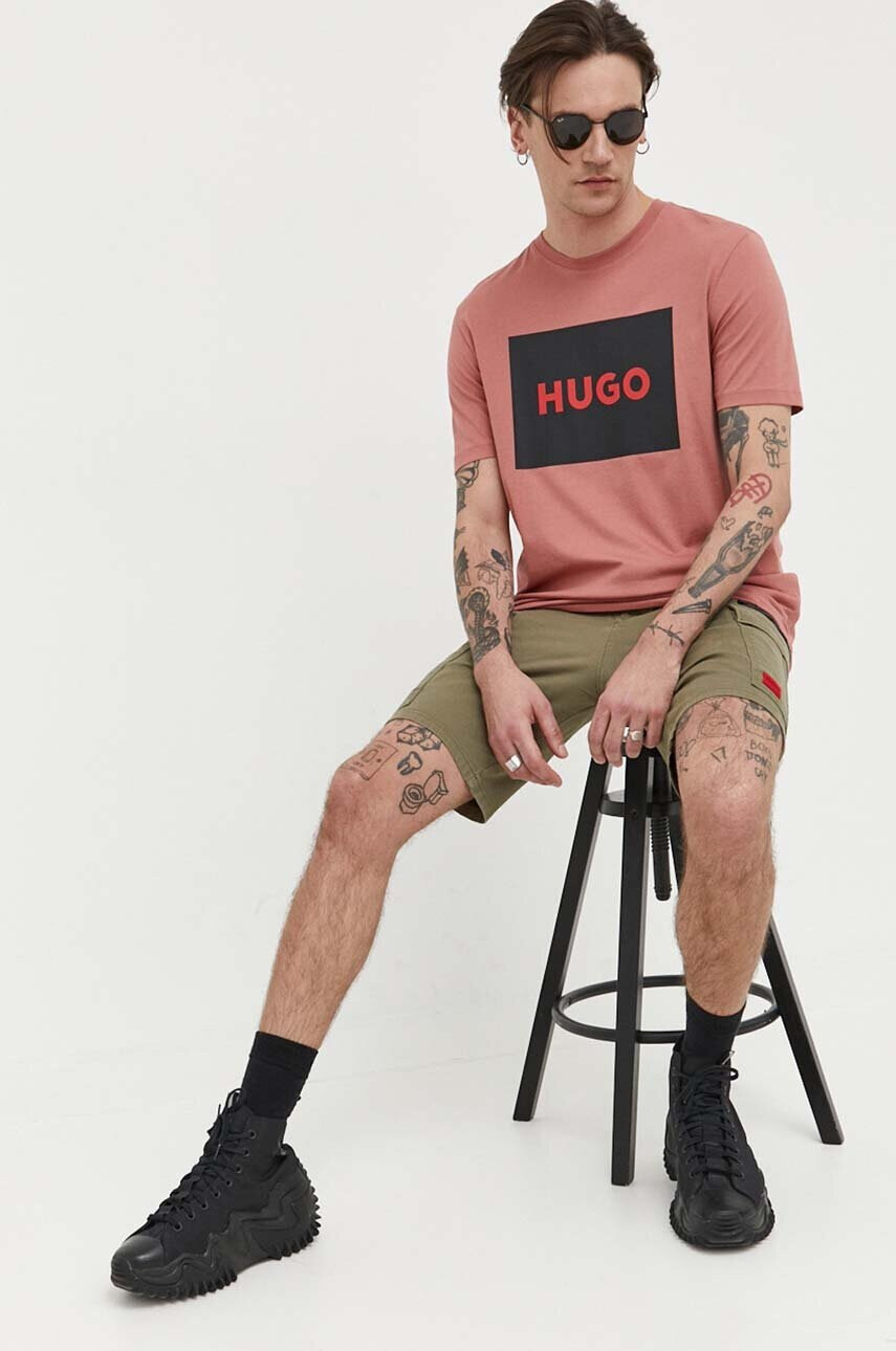 Hugo Къс панталон в зелено - Pepit.bg