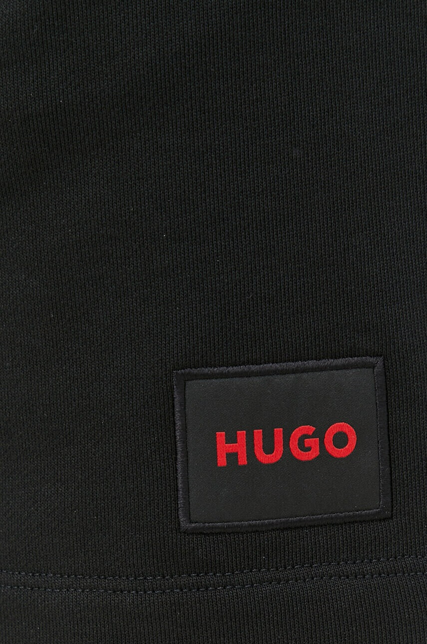 Hugo Памучен къс панталон в черно - Pepit.bg
