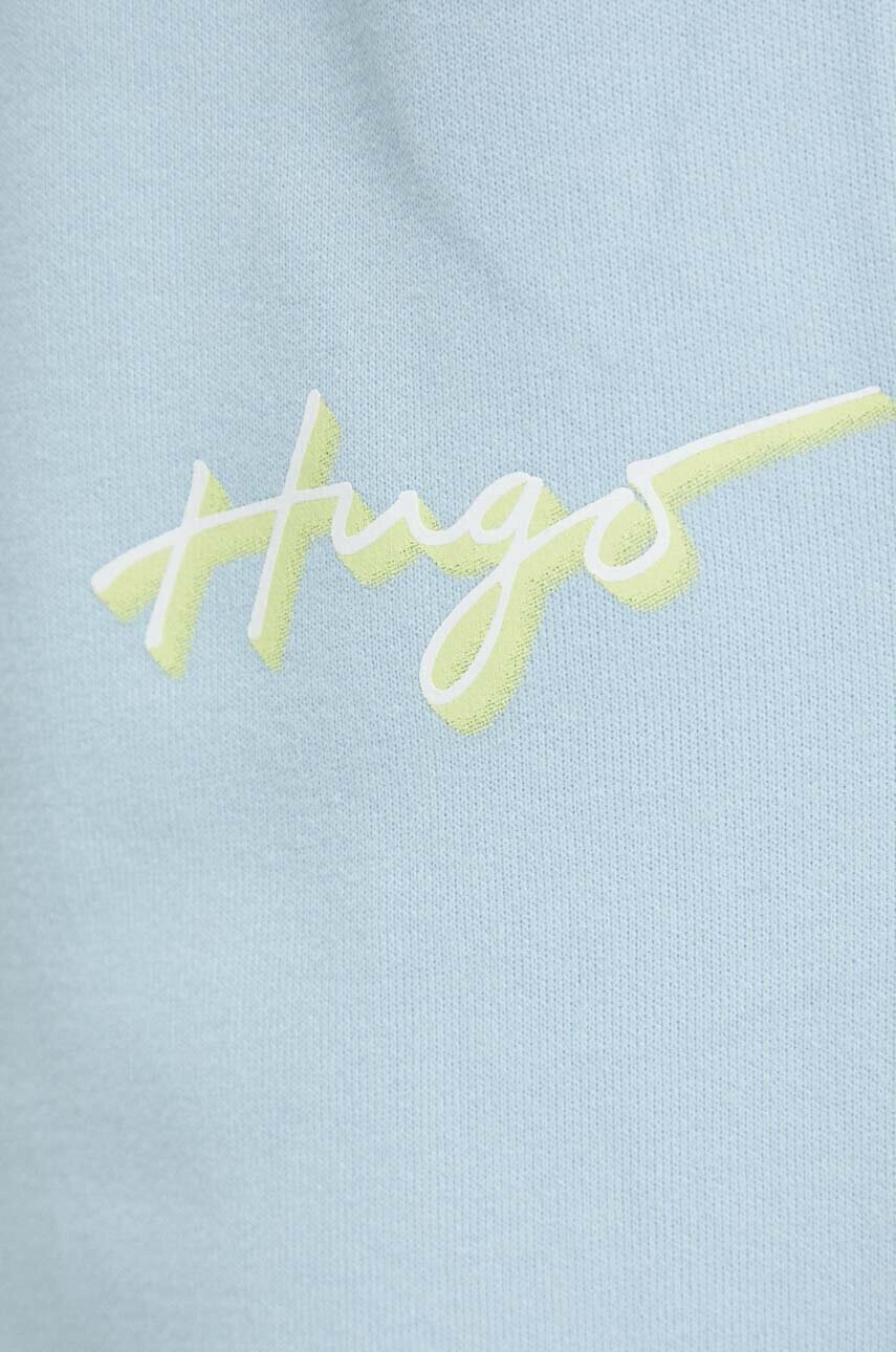 Hugo Памучен спортен панталон в синьо с принт - Pepit.bg