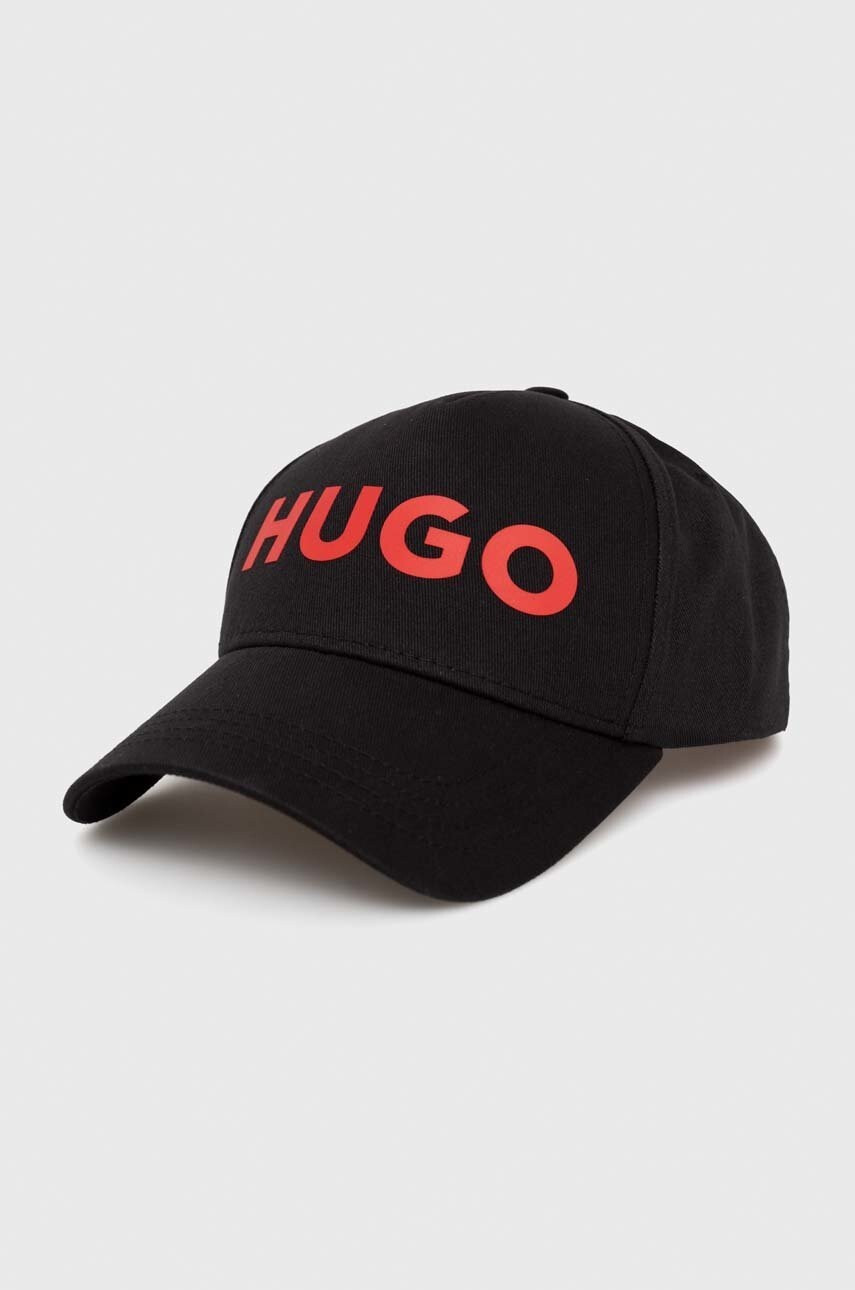 Hugo Памучна шапка с козирка - Pepit.bg