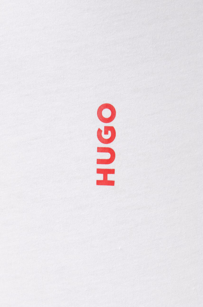 Hugo Памучна тениска (2 чифта) в бяло с изчистен дизайн - Pepit.bg