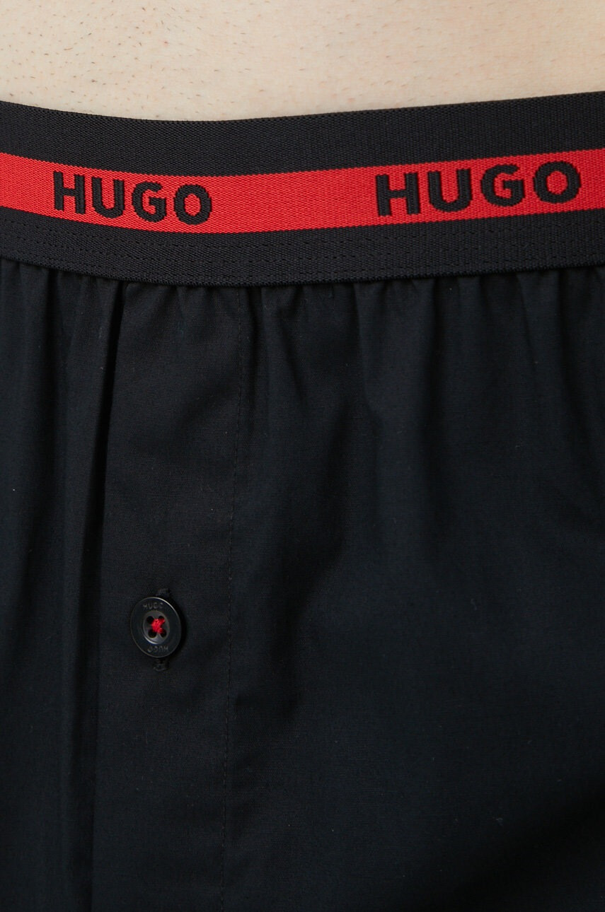 Hugo Памучни боксерки (2 броя) в черно - Pepit.bg