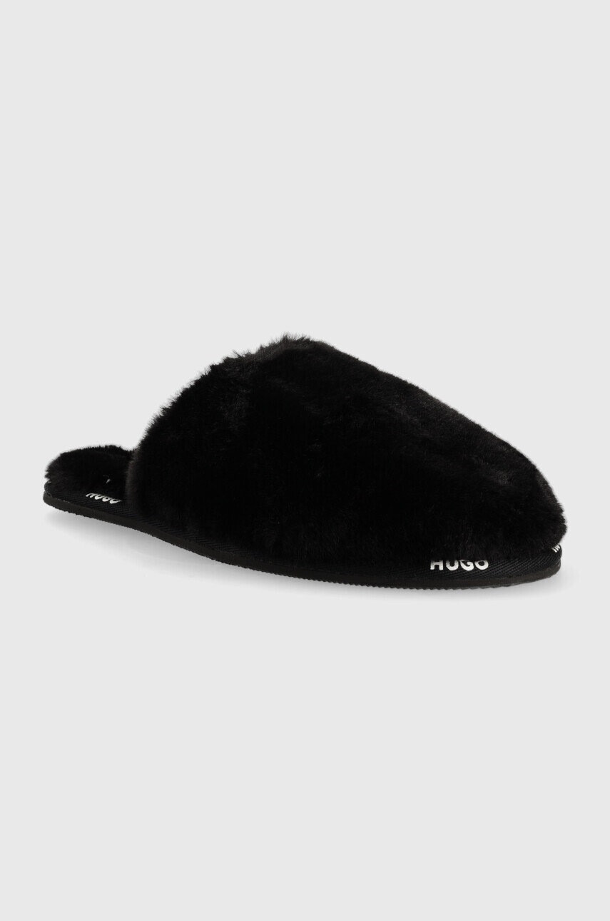 Hugo Пантофи Cozy Slid в черно 50474400 - Pepit.bg