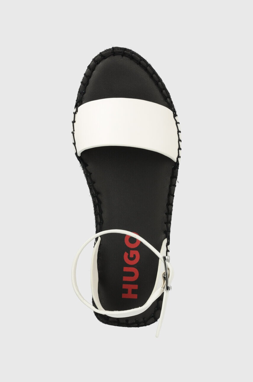 Hugo Сандали Sun в бяло с платформа 50493066 - Pepit.bg