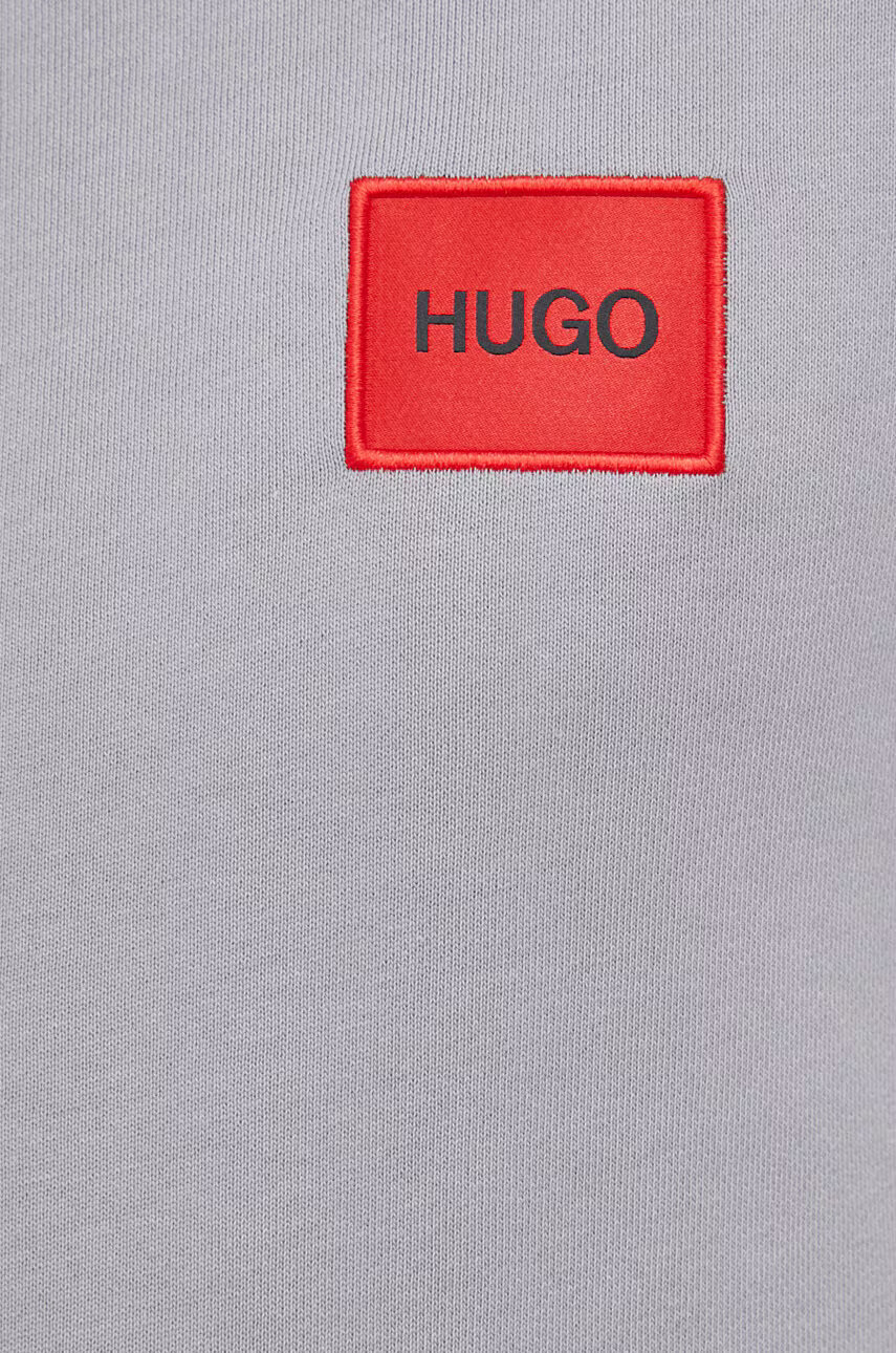 Hugo Суичър мъжки в сиво с апликация - Pepit.bg
