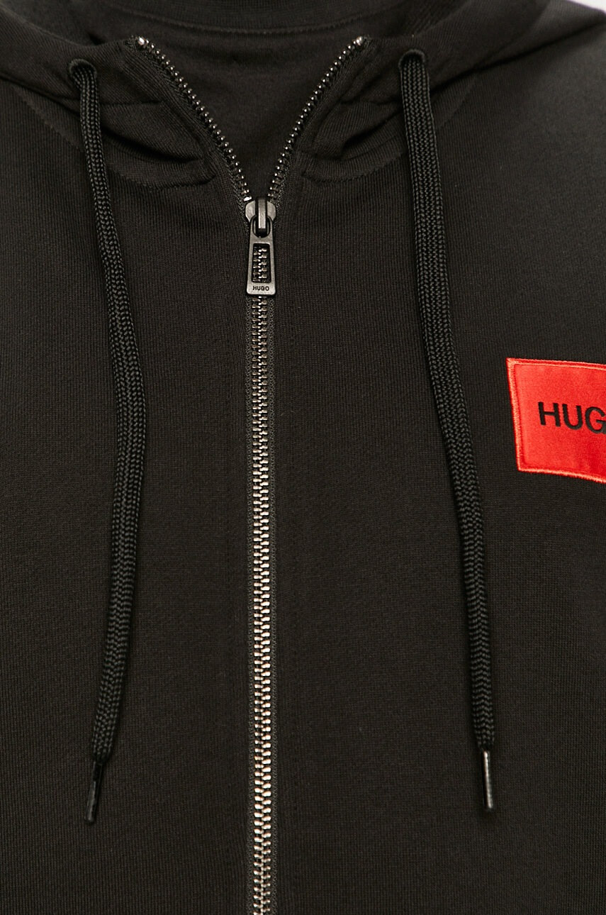 Hugo Суичър мъжки в черно с апликация - Pepit.bg