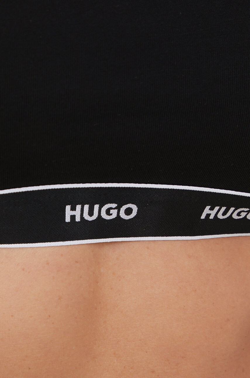 Hugo Сутиен (2 броя) в черно с изчистен дизайн - Pepit.bg