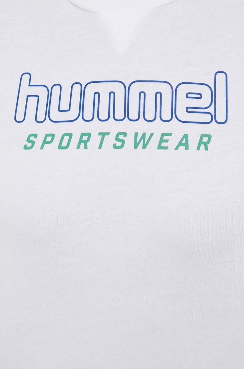 Hummel Памучна тениска в бяло - Pepit.bg