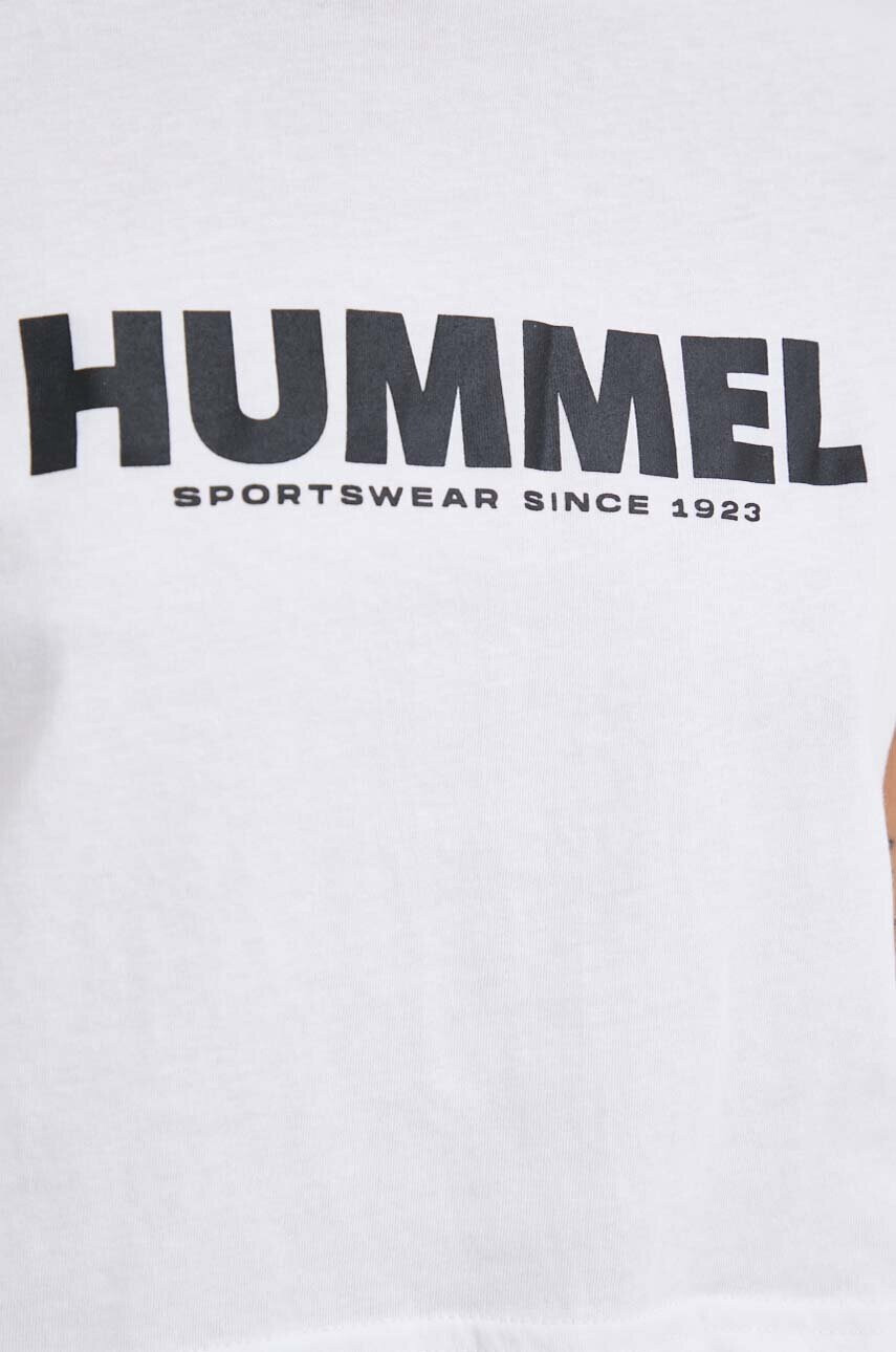 Hummel Памучна тениска в бяло - Pepit.bg