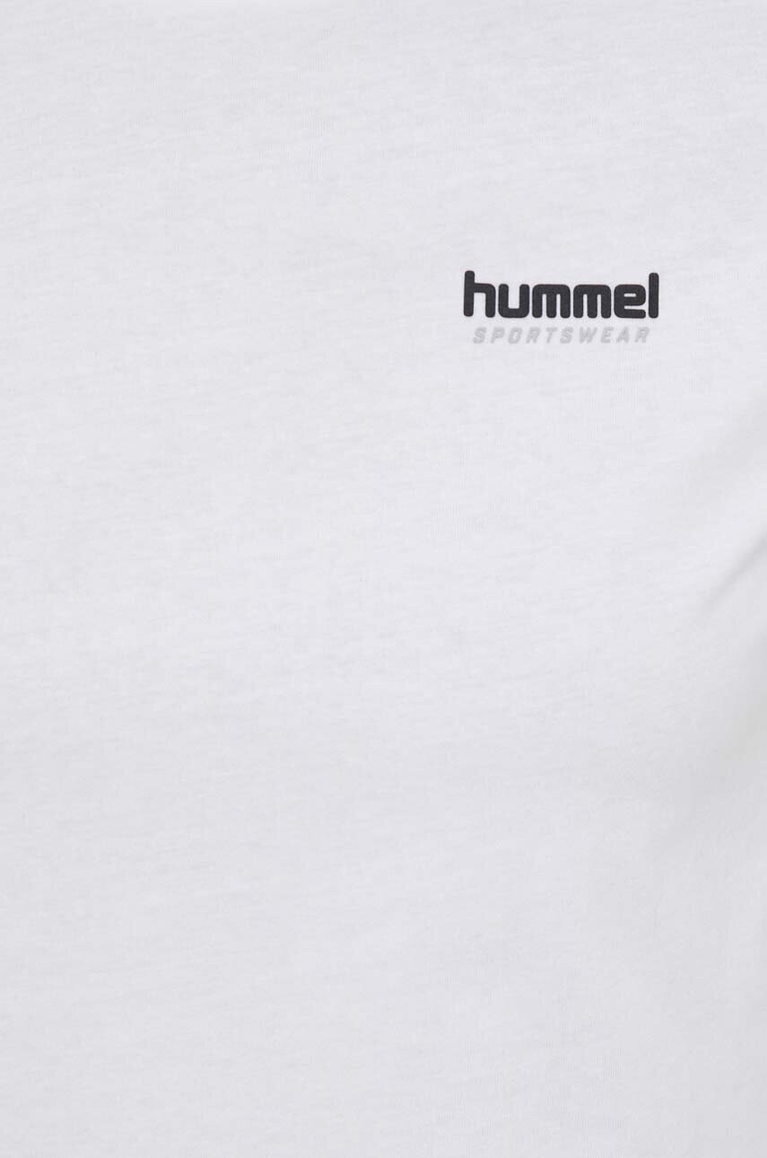 Hummel Памучна тениска в бяло - Pepit.bg