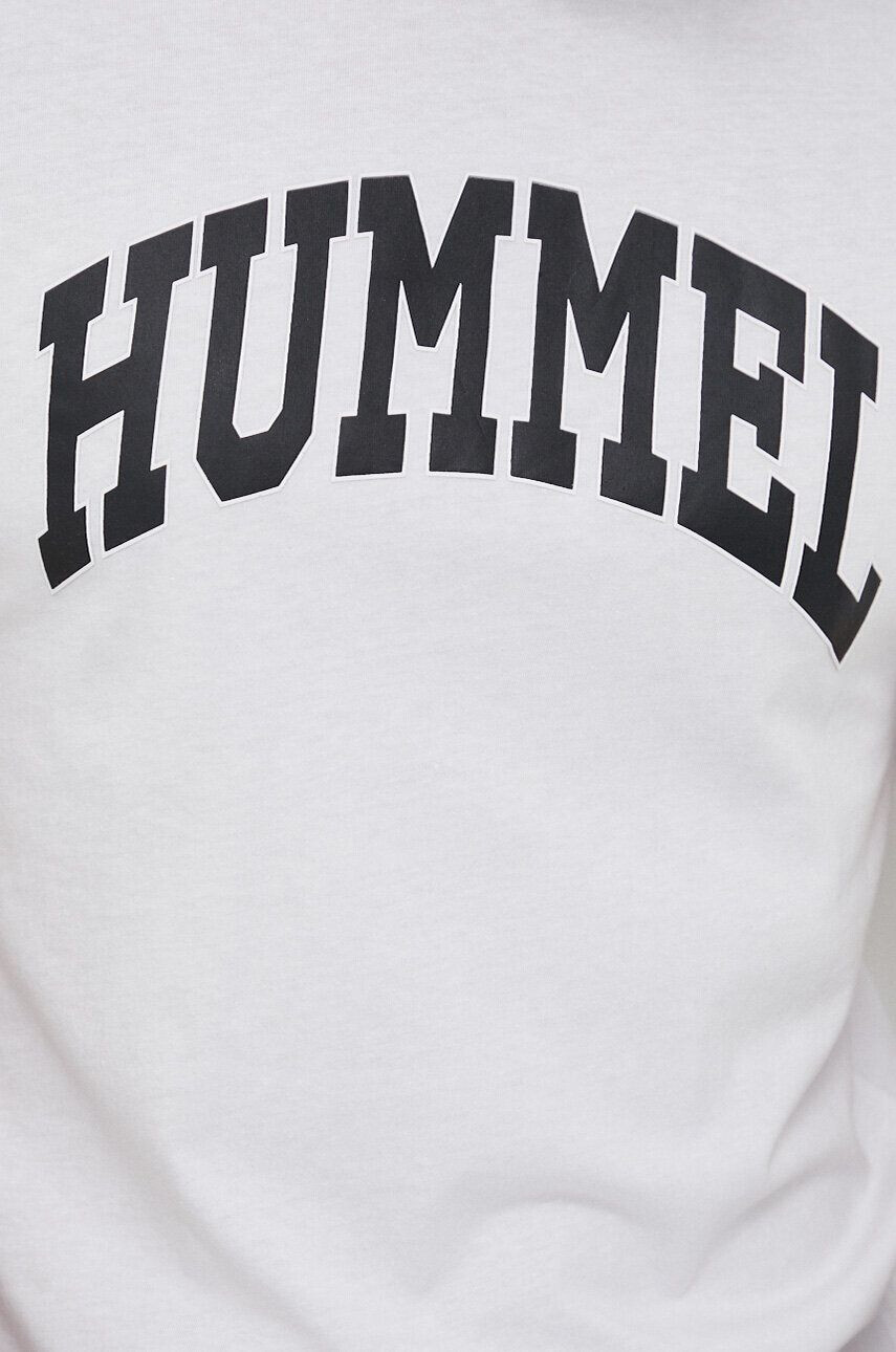 Hummel Памучна тениска в бяло с принт - Pepit.bg