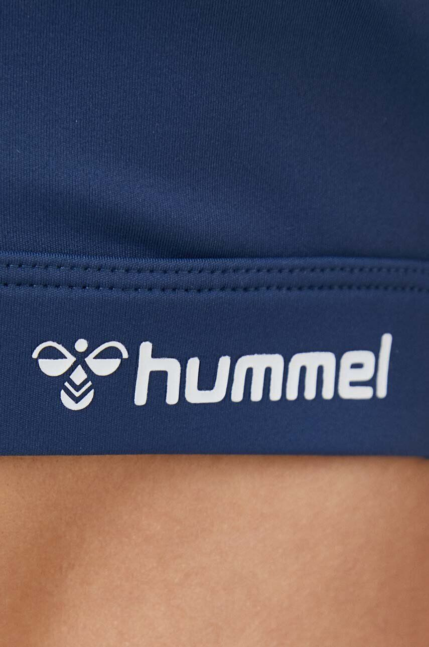 Hummel Спортен сутиен Active в тъмносиньо с изчистен дизайн - Pepit.bg