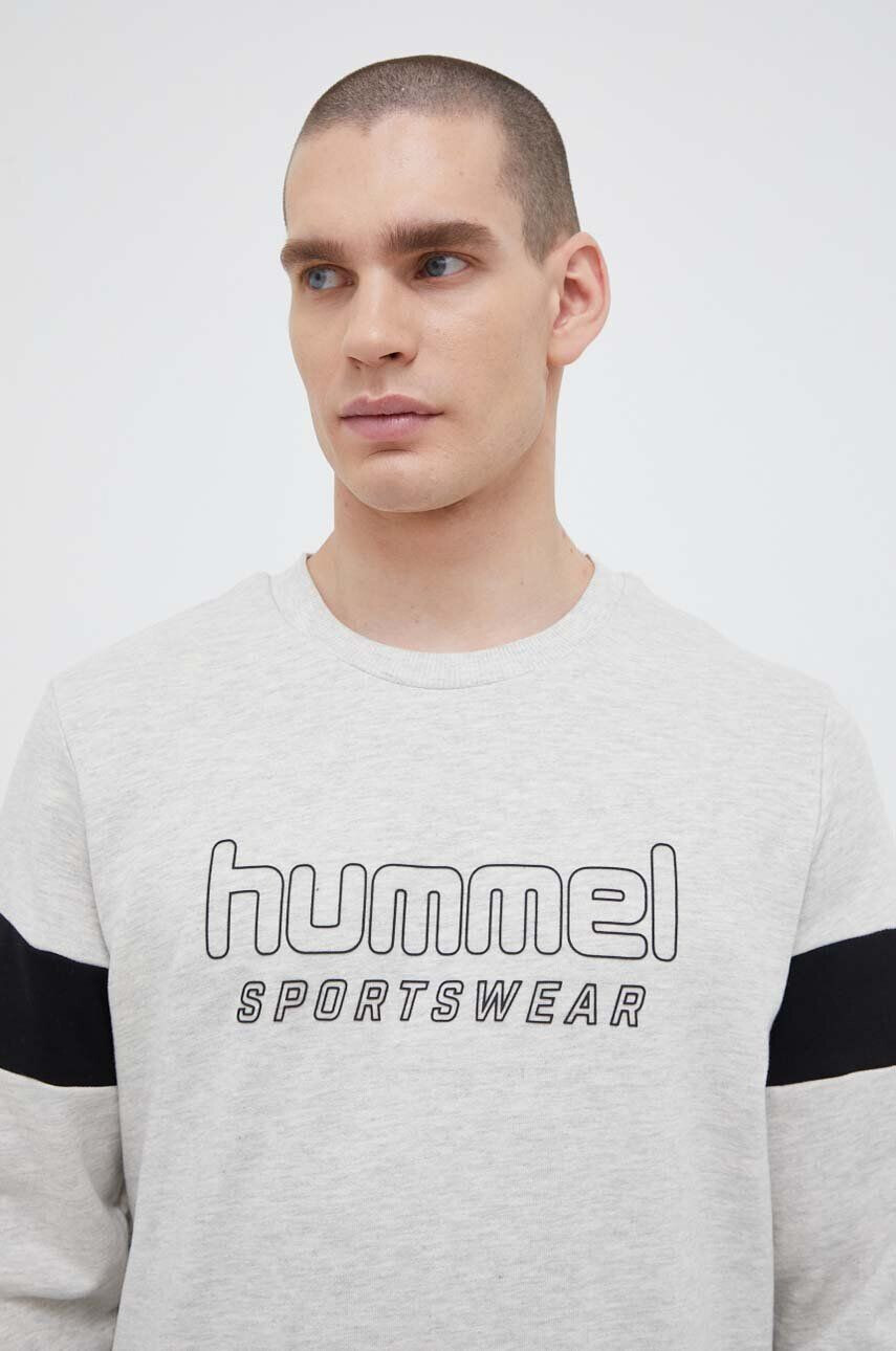 Hummel Суичър в сиво с принт - Pepit.bg