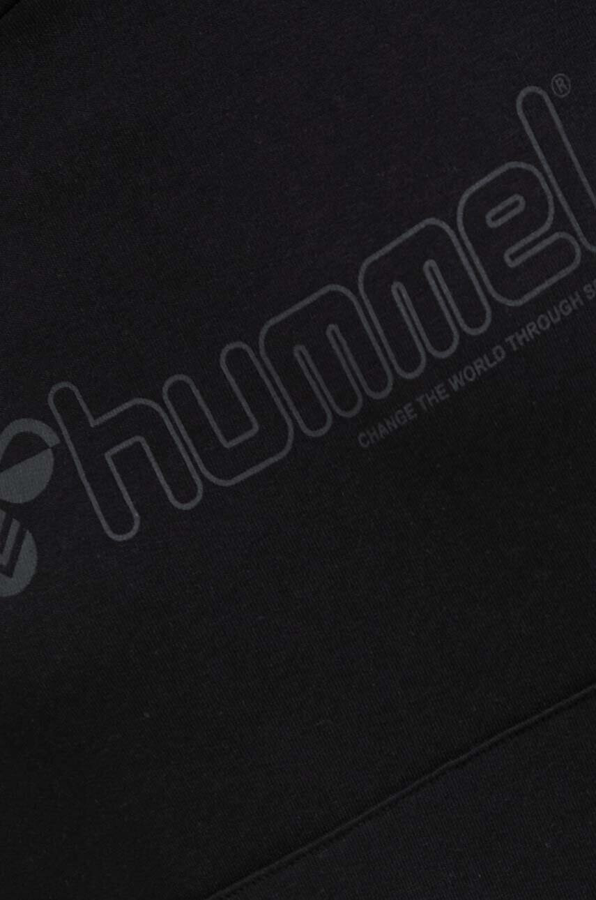 Hummel Суичър в черно с качулка с принт - Pepit.bg